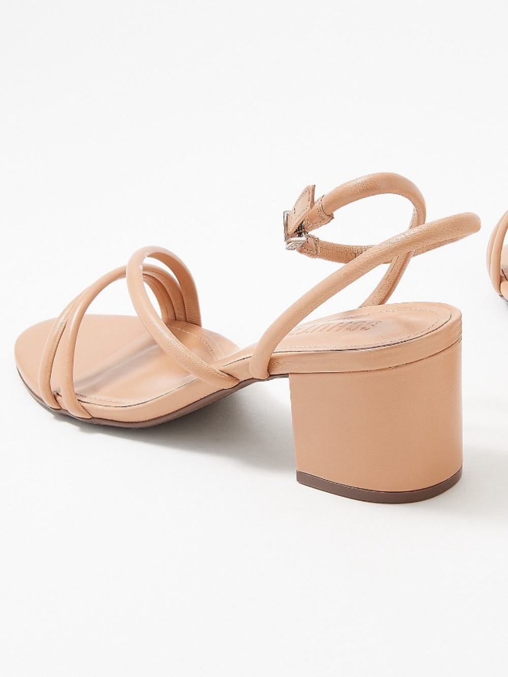 SCHUTZ - AIYRA Mid Block Honey Beige Leather Heel